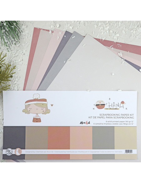 Ohana en Diciembre Solid paper Kit | Alúa Cid design