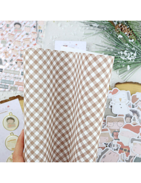 Vichy Camel laminated paper| Ohana en Diciembre collection by Alúa Cid