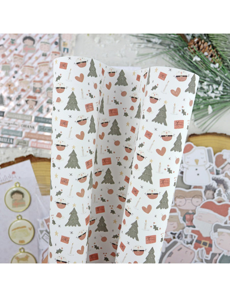 Diciembre laminated paper sheet | Ohana en Diciembre collection by Alúa Cid