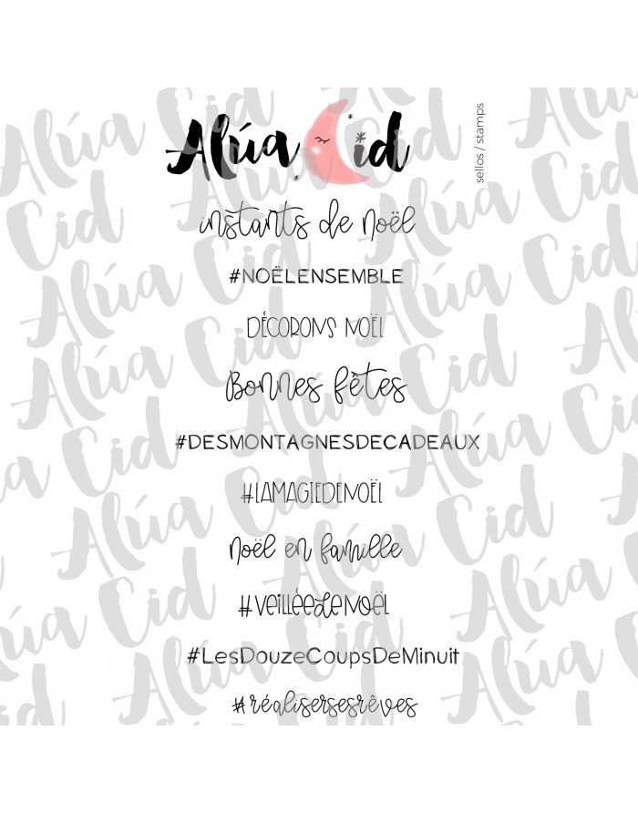 'Moments de Noël' stamp by Alúa Cid 'Moments de Noël' stamp by Alúa Cid