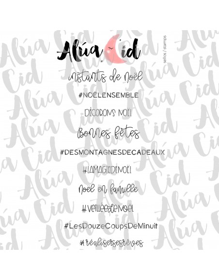 'Moments de Noël' stamp by Alúa Cid