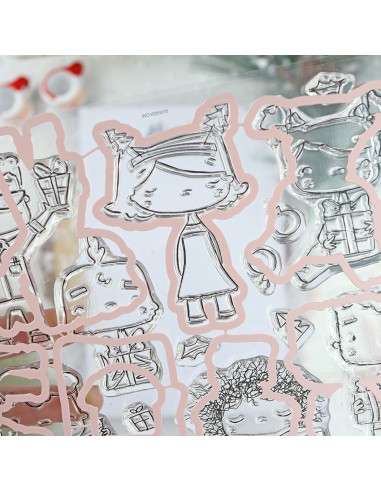 Kalikimaka stamp & dies set by Alúa Cid