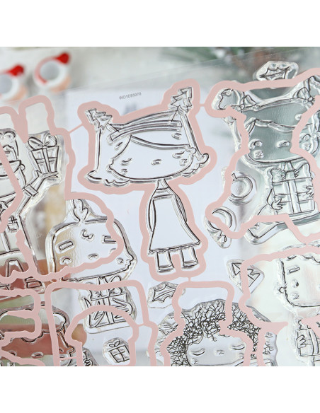 Kalikimaka stamp & dies set by Alúa Cid