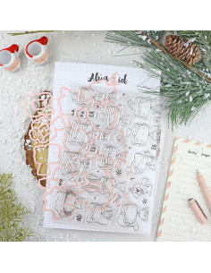 Noel stamps & dies set | Alúa Cid