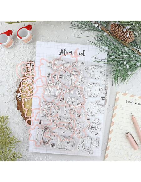 Noel stamp & dies set by Alúa Cid