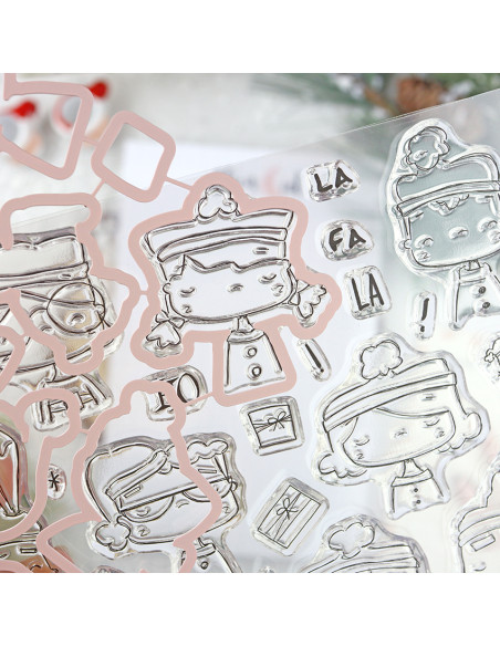 Noel stamp & dies set by Alúa Cid