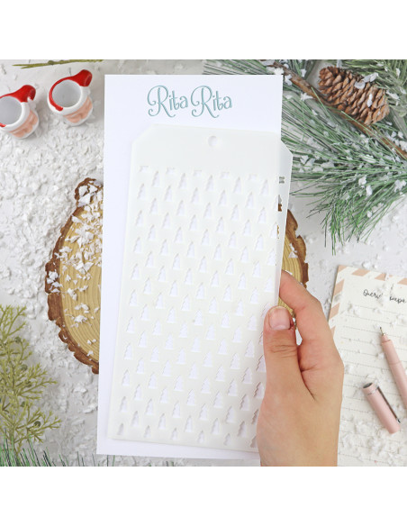 Abetos stencil | Alúa Cid design