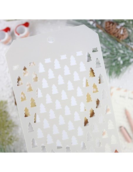 Abetos stencil | Alúa Cid design