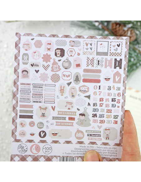 Ohana en Diciembre básicos die-cut by Alúa Cid