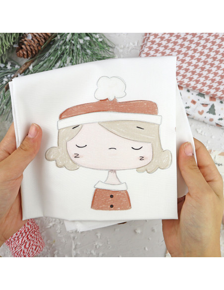 Santa's Printed panel fabric | Ohana en Diciembre collection