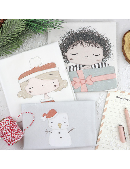 Santa's Printed panel fabric | Ohana en Diciembre collection