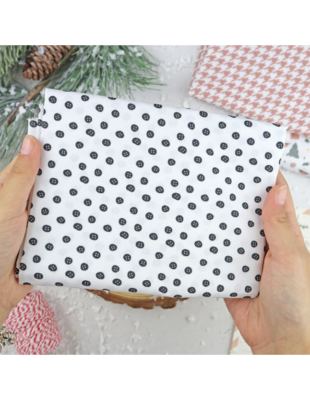5m Botones printed fabric | Ohana en Diciembre by Alúa Cid