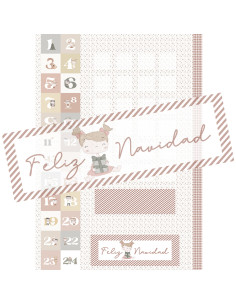 Calendario de Adviento Printed Panel | Ohana en Diciembre collection