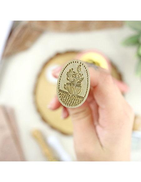 Flores wax seal | Vero Ilustrada