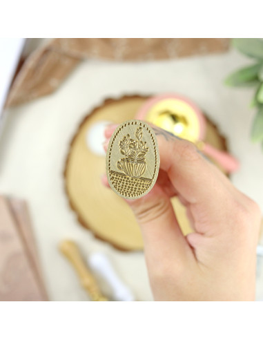 Flores wax seal | Vero Ilustrada