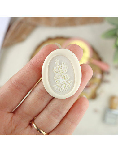 Flores wax seal | Vero Ilustrada