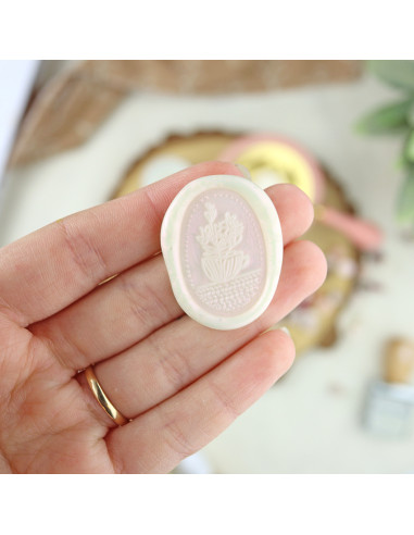 Flores wax seal | Vero Ilustrada