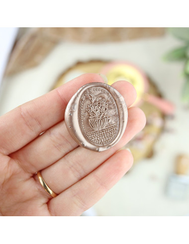Flores wax seal | Vero Ilustrada