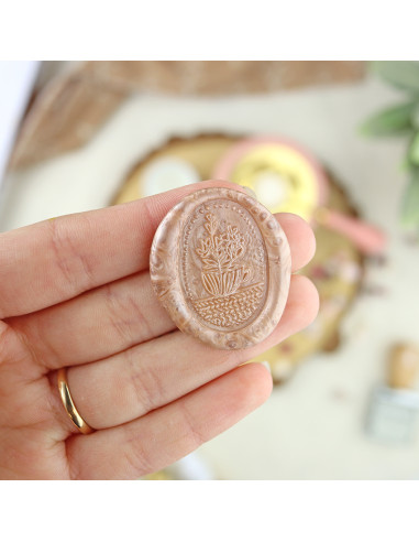 Flores wax seal | Vero Ilustrada