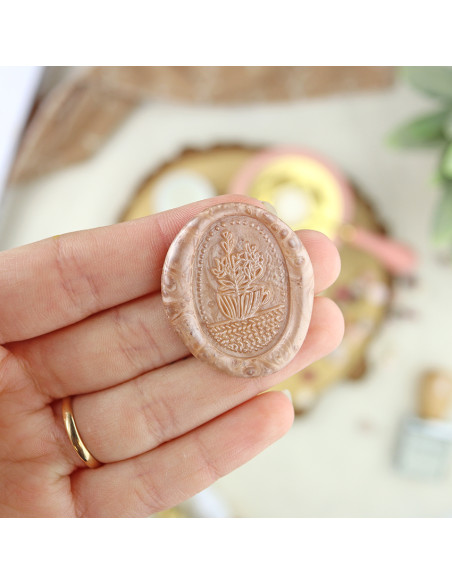 Flores wax seal | Vero Ilustrada
