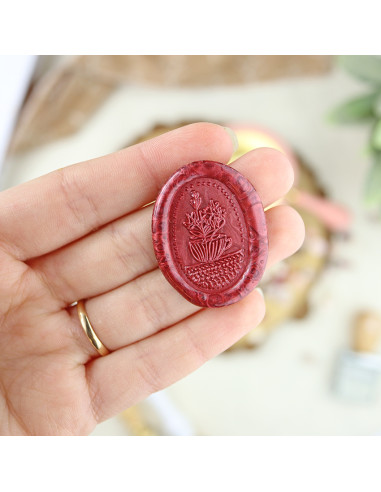 Flores wax seal | Vero Ilustrada