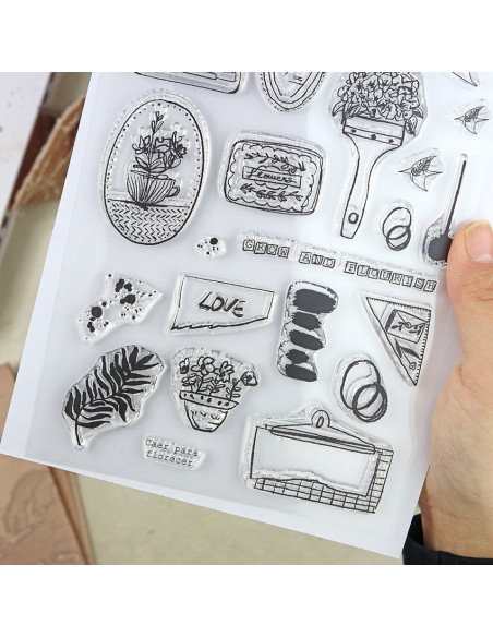 Florecer clear stamp set by Vero Ilustrada