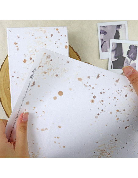 Café binding fabric sheet | Vero Ilustrada