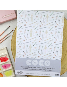 A4 set of 100% cotton watercolor paper