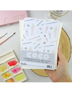 A6 set of 100% cotton watercolor paper