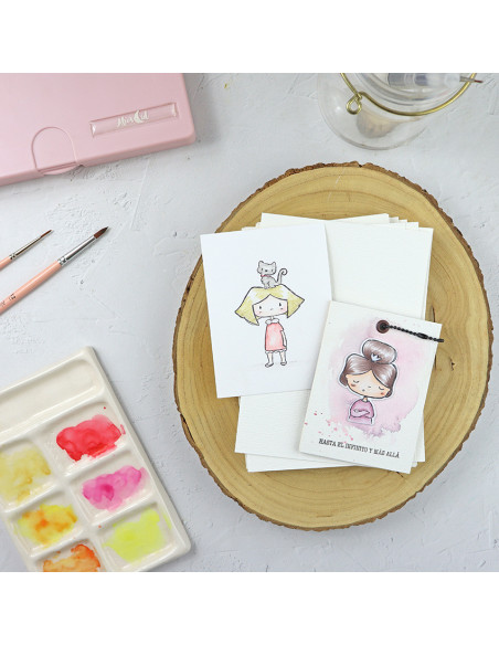 A6 set of 100% cotton watercolor paper