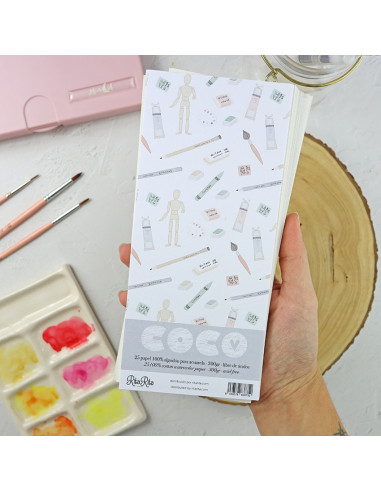 DL set of 100% cotton watercolor paper