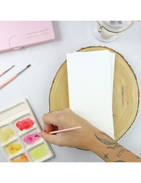 DL set of 100% cotton watercolor paper