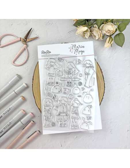 Rutinas clear stamp set by María de Moya