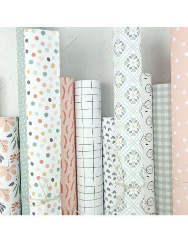 Vichy Tostado XXL laminated paper by...