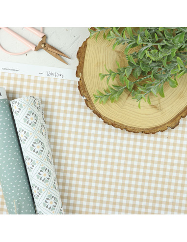 Vichy Mostaza XXL laminated paper...