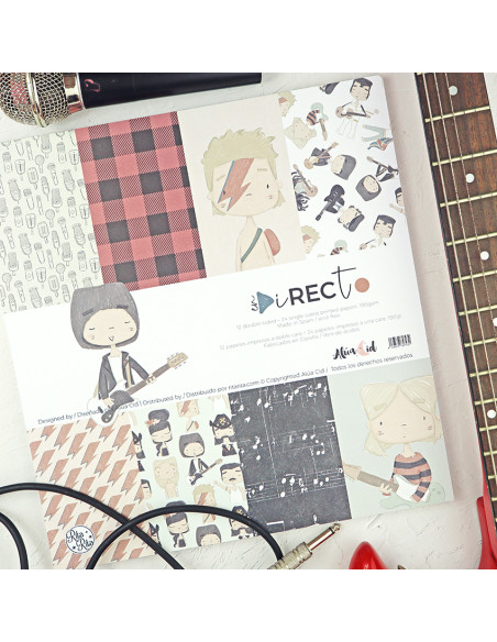 En Directo 12x12" paper pad | Alúa Cid design