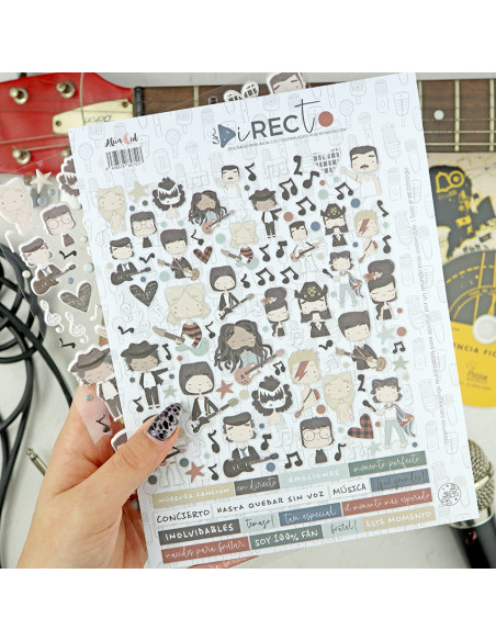En Directo puffy stickers | Alúa Cid design