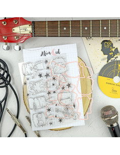 Estrellas de UK stamps & dies set | Alúa Cid