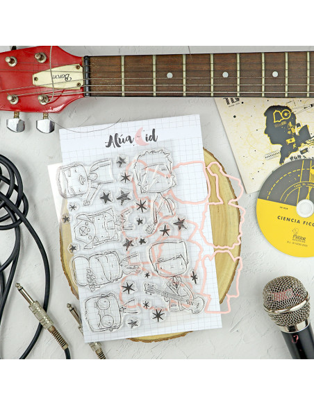 Estrellas de UK stamps & dies set | Alúa Cid
