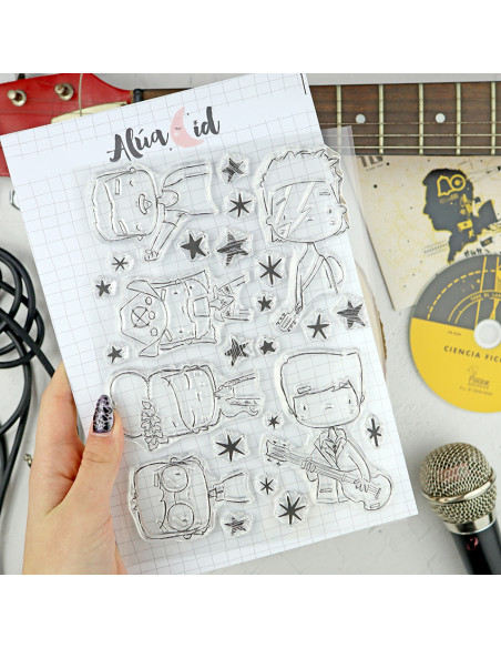 Estrellas de UK clear stamp set | Alúa Cid