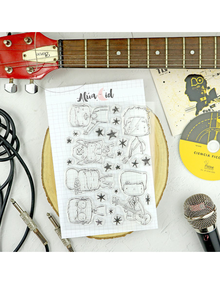 Estrellas de UK clear stamp set | Alúa Cid