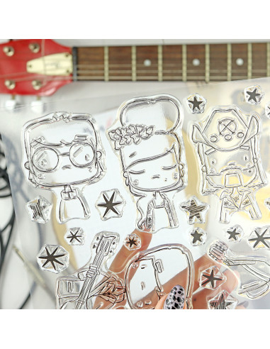 Estrellas de UK clear stamp set |...