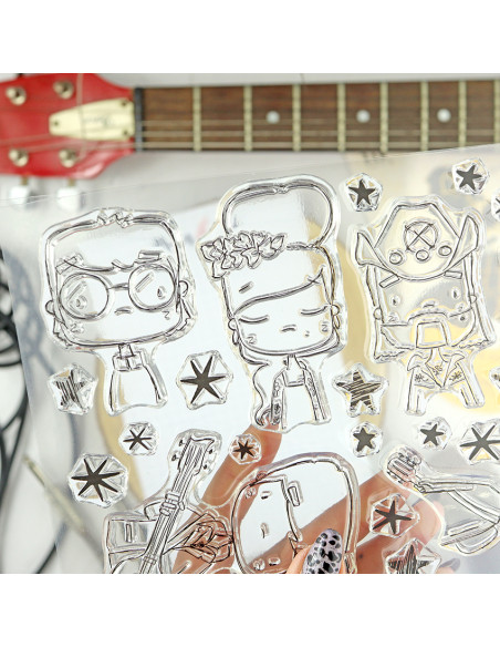 Estrellas de UK clear stamp set | Alúa Cid