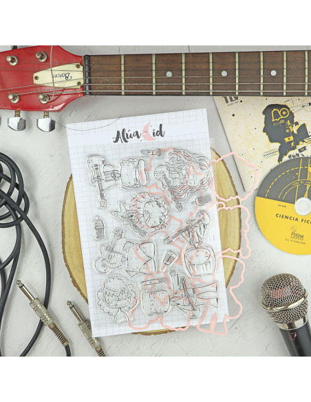 En Directo stamps & dies set | Alúa Cid