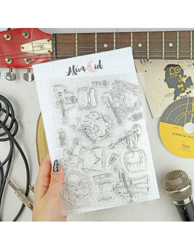 En Directo clear stamps set | Alúa Cid