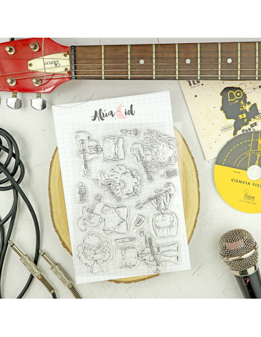 En Directo clear stamps set | Alúa Cid