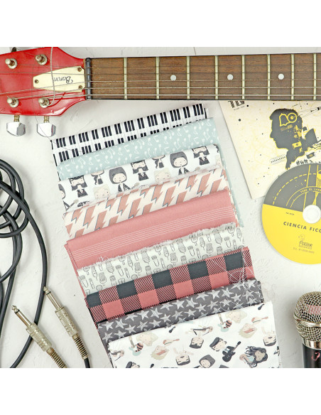 5m London Calling printed fabric | En Directo by Alúa Cid