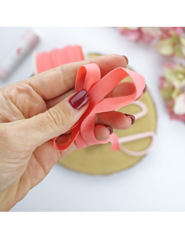 Coral velvet elastic loop 100 m