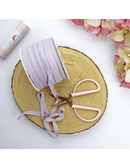 Lila velvet elastic loop 100 m