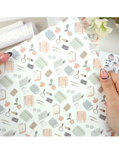 Mi escritorio laminated paper sheet |...